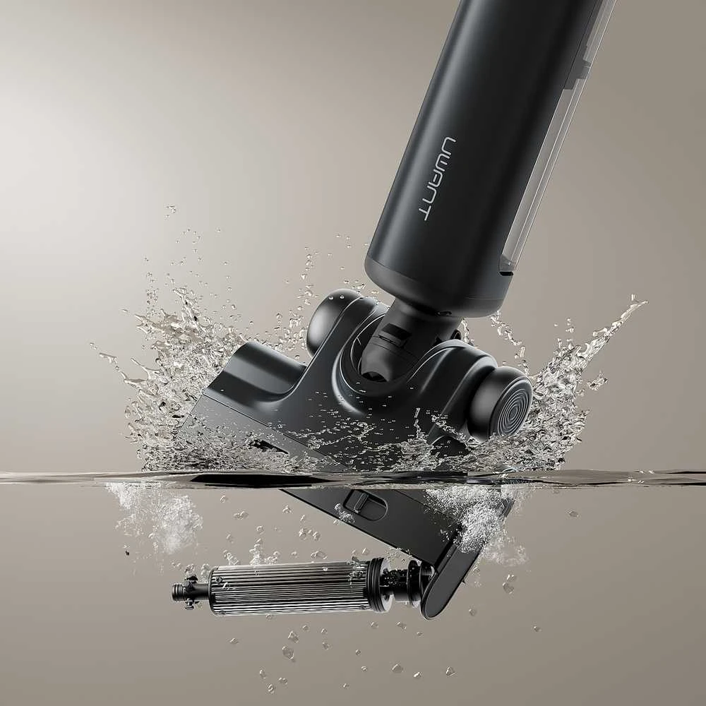 UWANT D600 vertikalus dulkių siurblys su šlapio ir sauso valymo funkcija - juodas