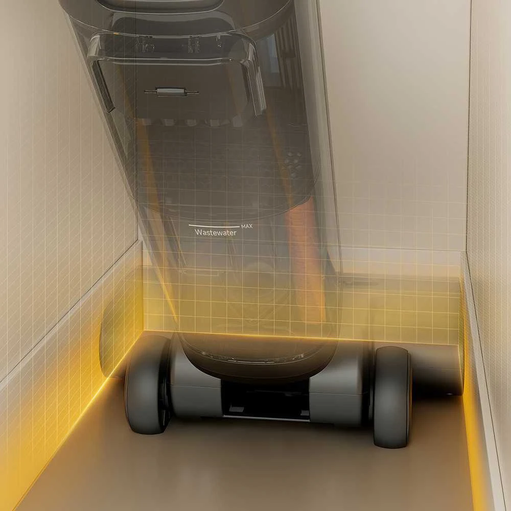 UWANT D600 vertikalus dulkių siurblys su šlapio ir sauso valymo funkcija - juodas