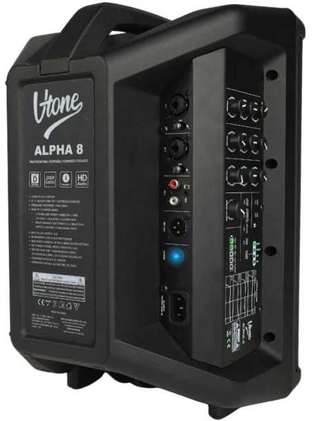 Kompiuterio kolonėlės V-TONE ALPHA 8 – 8 colių aktyvi baterijų kolonėlė su integruotu maišytuvu