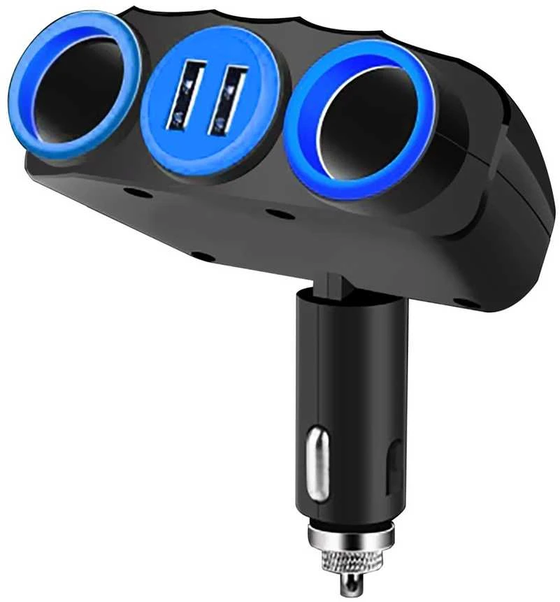 Vakoss TP-3268K 2xUSB Cigarette Lighter Socket Splitter