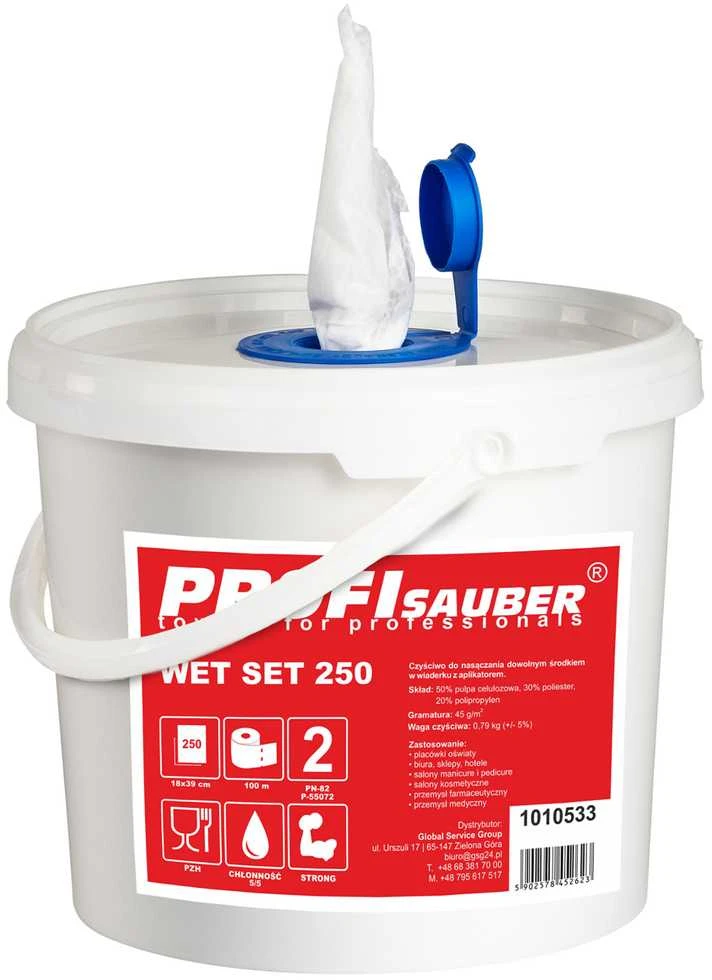 profi sauber Šluostės kibire su mirkymo dozatoriumi ProfiSauber WET SET 250