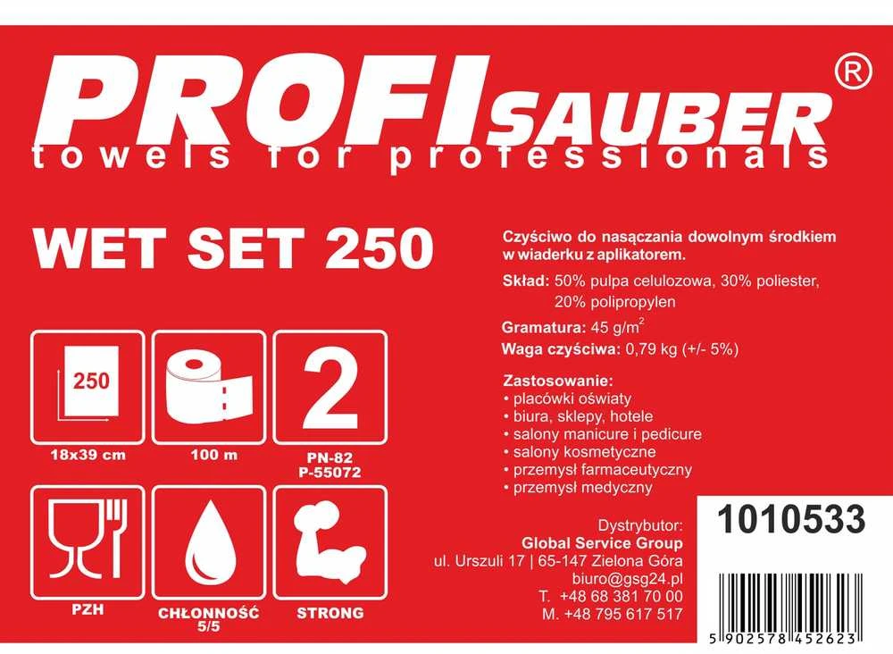 profi sauber Šluostės kibire su mirkymo dozatoriumi ProfiSauber WET SET 250