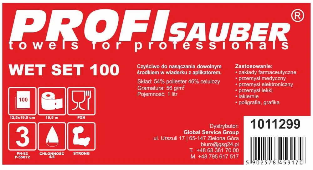 profi sauber Šluostės mirkymo kibire su ProfiSauber WET SET 100 dozatoriumi