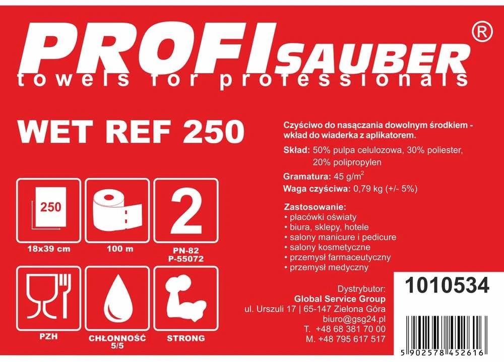 profi sauber Šluostės ProfiSauber WET REF 250 mirkymo kibirui - INSERT