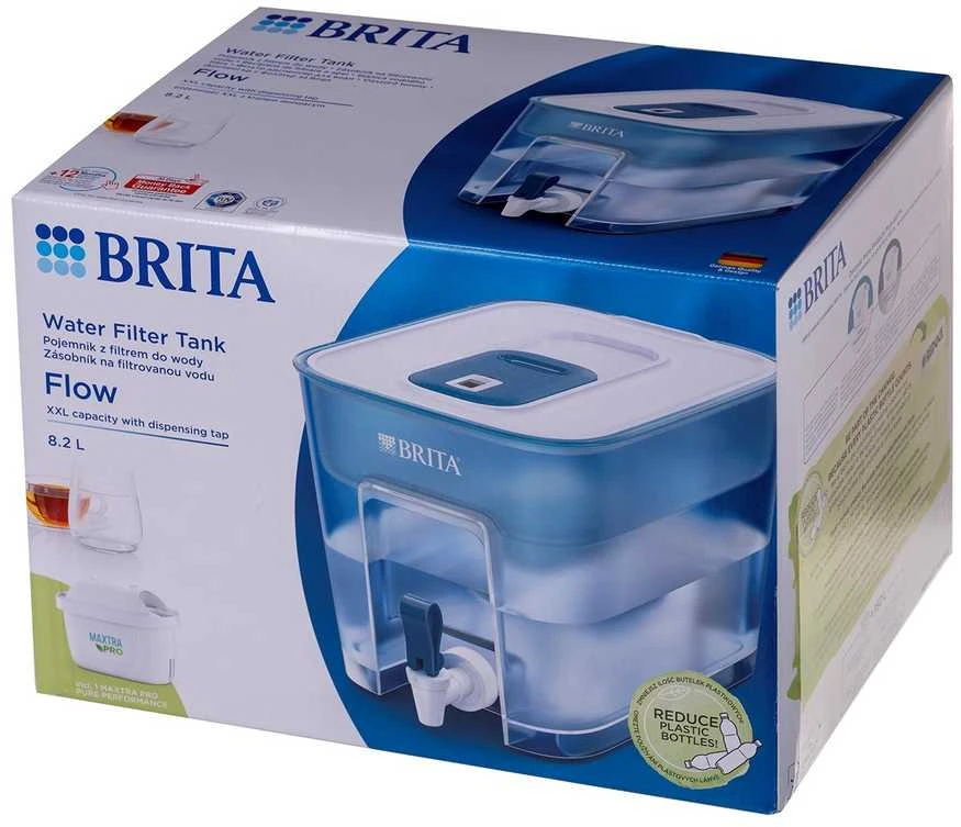 Vandens filtras-talpa BRITA FLOW, 8,2L, mėlynos spalvos