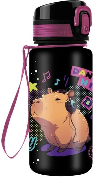 Gertuvė Vandens buteliukas CoolPack CAPYBARA/MUSIC, plastikinis, 0,4 l