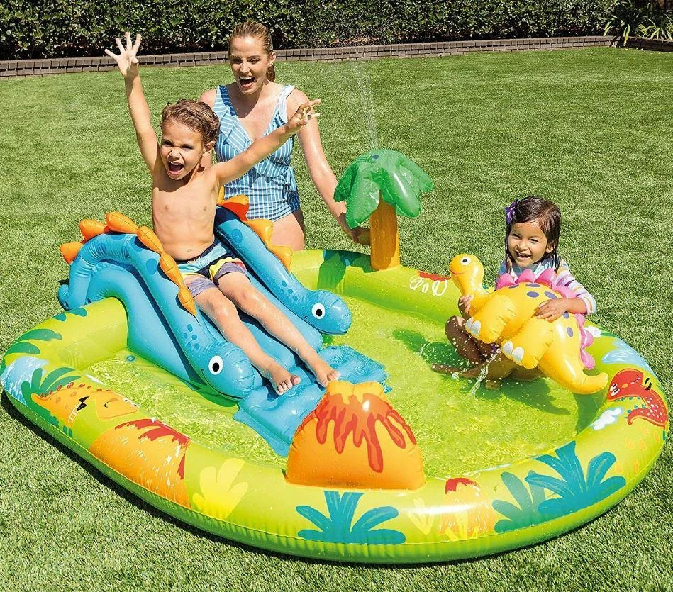 Pripučiamas baseinas (žaidimų aikštelė) INTEX Little Dino Play Center (1.91m x 1.52m x 0.58m)