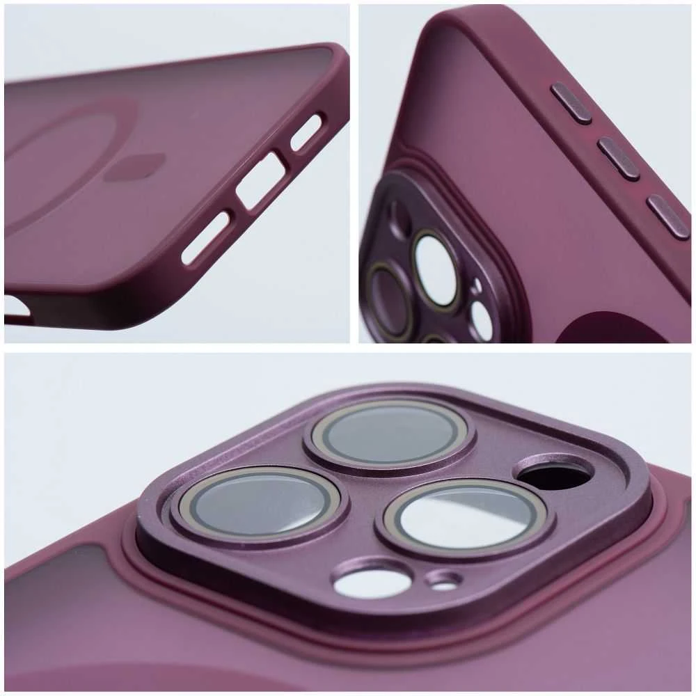 OEM dėklas, skirtas iPhone 17 Pro Max / 18 Pro Max (žemas kameros kraštas), „Variete Mag Cover“, suderinamas su „MagSafe“ violetinė