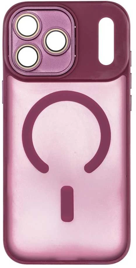 OEM dėklas, skirtas iPhone 17 Pro Max / 18 Pro Max (žemas kameros kraštas), „Variete Mag Cover“, suderinamas su „MagSafe“ violetinė
