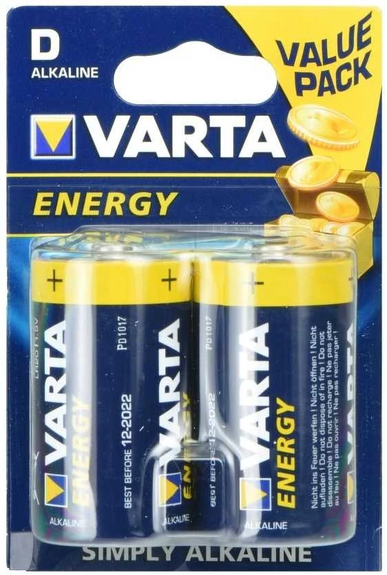Šarminė baterija VARTA LR20 ENERGY 2vnt/bl.