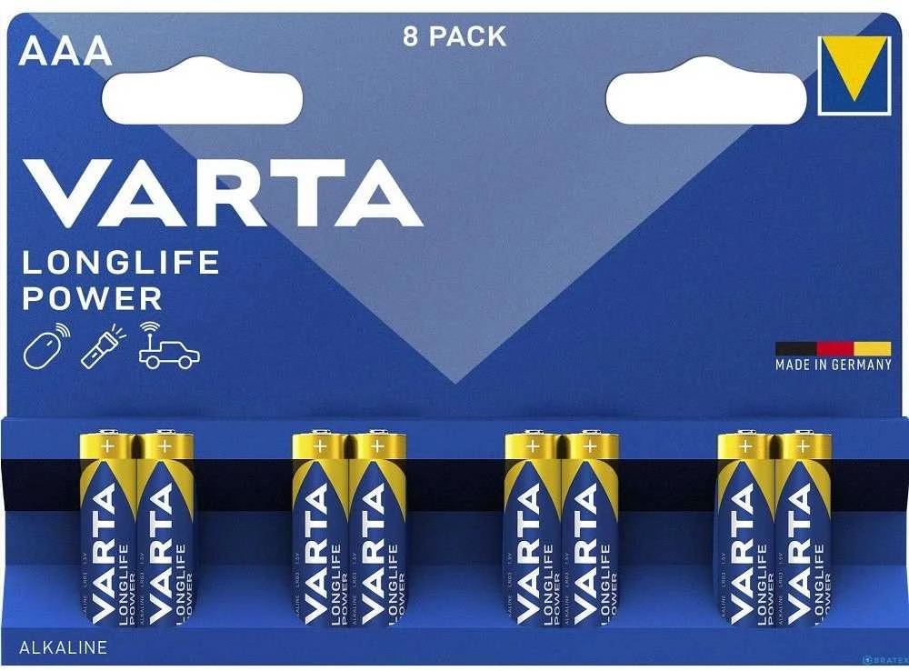 VARTA alkaline battery R3 (AAA) Longlife Power 8 pcs