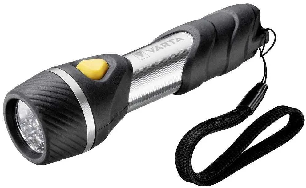 Varta Day Light Multi LED F10 Raktų grandinėlė su žibintuvėliu Aliuminis, Juoda