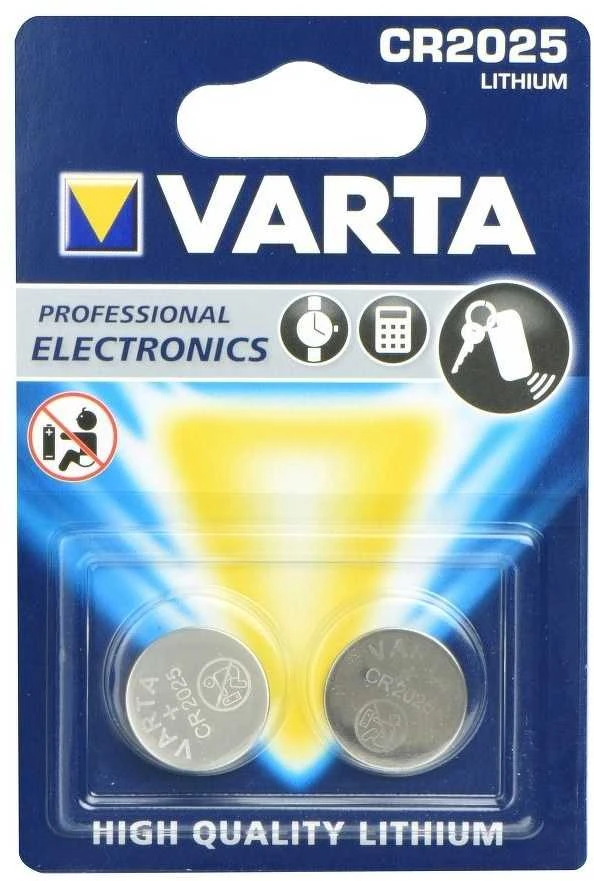 VARTA lithium battery CR2025 3V 2 pcs
