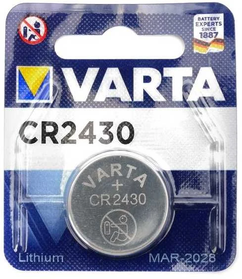 Varta Electronics CR2430 3V 290mAh elementas 6430, 1 vnt.
