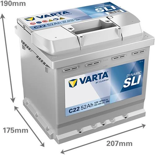 Varta Akumuliatorius 52 Ah 470 A EN 12V