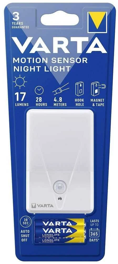 Sieninis šviestuvas Varta Motion Sensor Night Light 16624 sieninis-naktinis žibintas su judesio jutikliais
