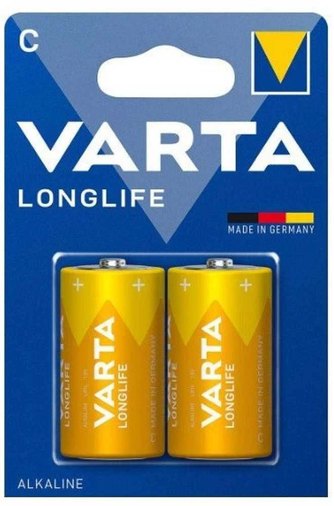 VARTA šarminės baterijos R14 (C tipo) ilgaamžės, 2 vnt.