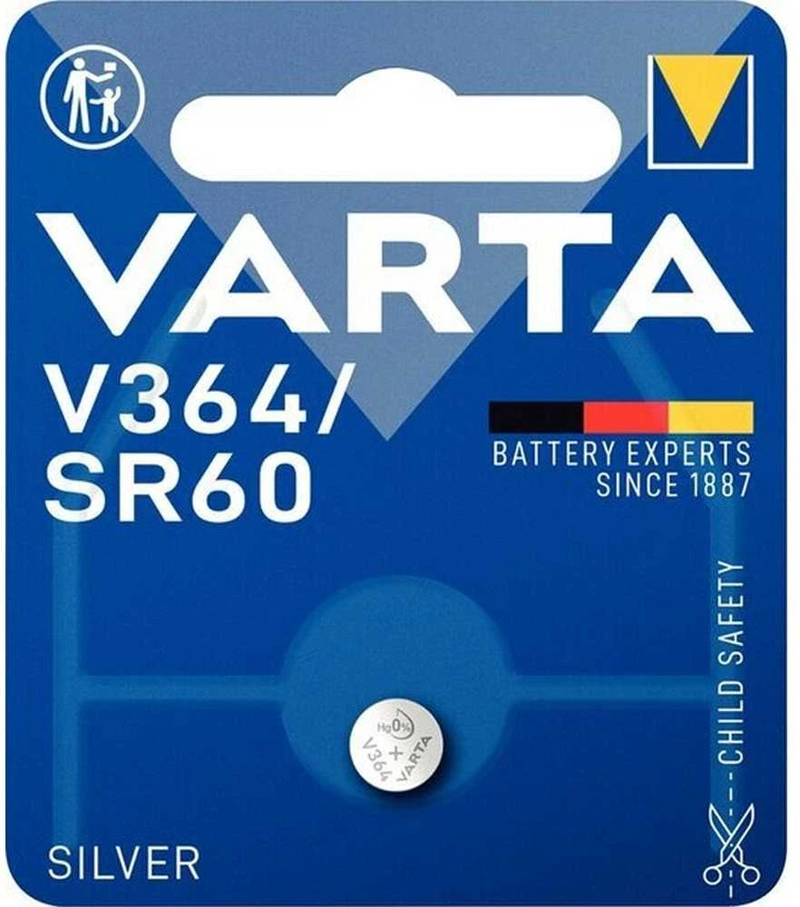 VARTA sidabrinis battery V364 (Type SR60) 1 pcs