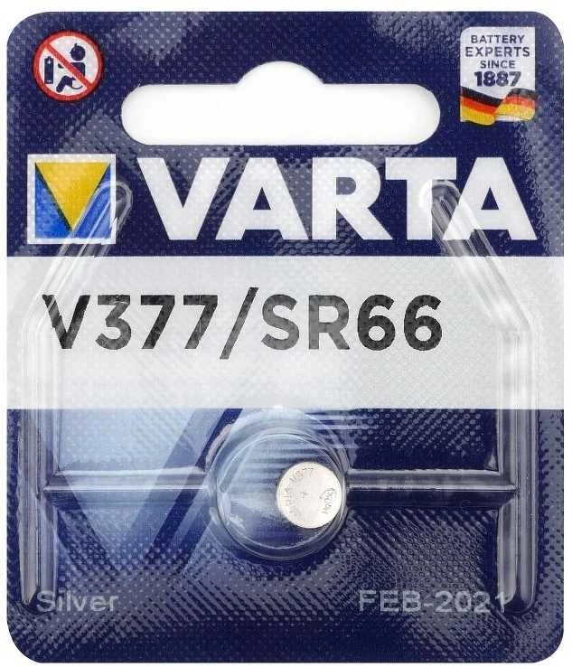 Varta 377 sidabrinis oxide button cell batteries