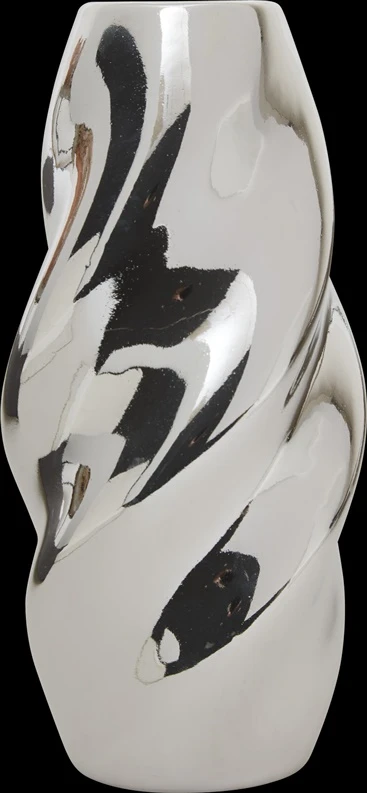 Vaza Atmosphera Twisted 210137, 21 cm, sidabro