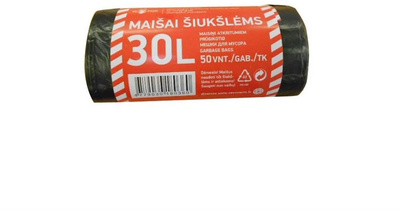 Vd_Pack Šiukšlių maišai, 30 l, 50 vnt., 8MK