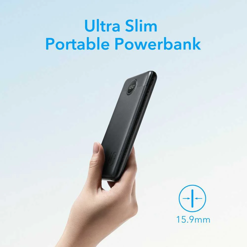 Powerbank Veger L10S (W1105PD) PD QC3.0 2A 20W 10000 mAh juodas