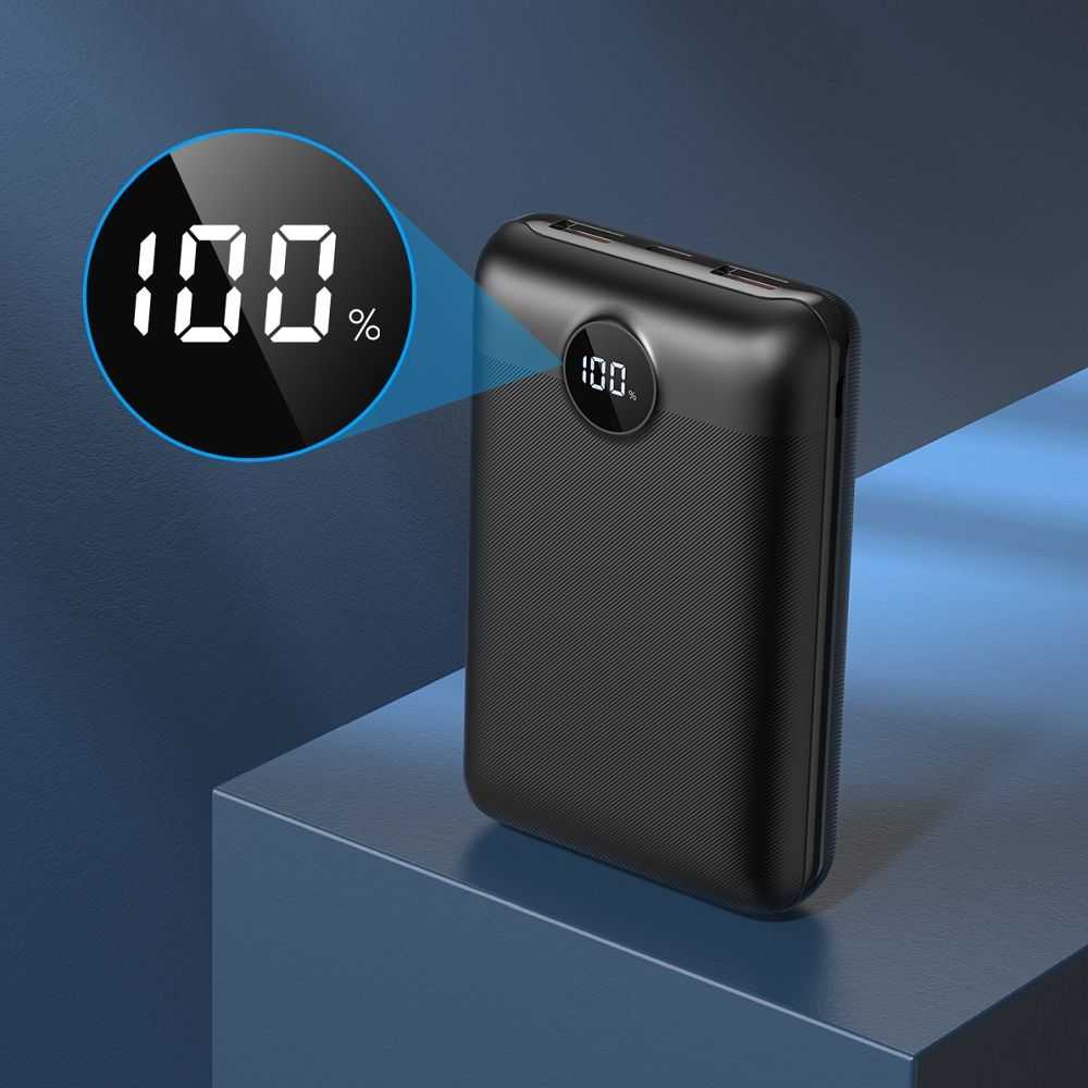 Powerbank Veger S20 (W2053) PD QC3.0 2A 22,5W 20000 mAh juodas