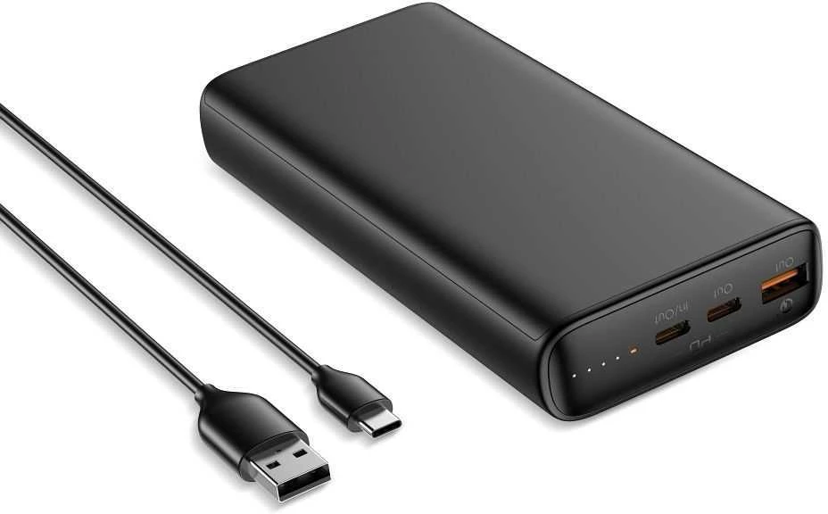 Powerbank Veger T100 (W2032C-100) PD QC3.0 5A 100W 20000 mAh juodas
