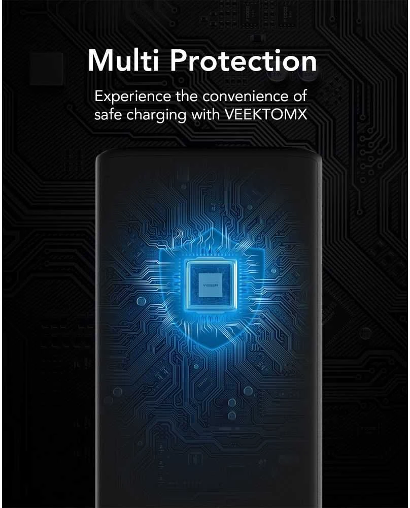 Powerbank Veger T100 (W2032C-100) PD QC3.0 5A 100W 20000 mAh juodas