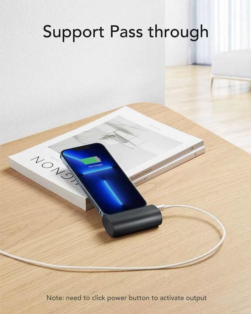 Išorinė baterija POWER BANK VEGER PlugOn (W0556P) lightning 5000mAh (20W) juoda