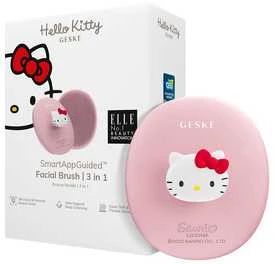 Veido valymo šepetėlis 3in1 su rankena Geske su programėle (Hello Kitty rožinis)
