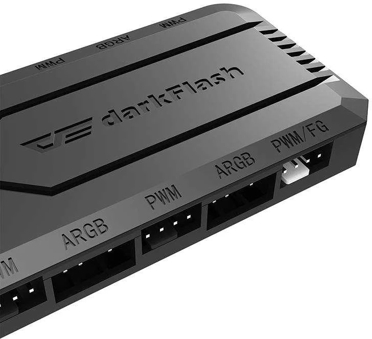 Kompiuterio ventiliatoriaus valdymo dėžutė „Darkflash RC2 RGB PWM“