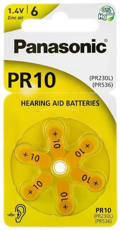 Inny Panasonic PR10 klausos baterija - rinkinyje 6vnt.