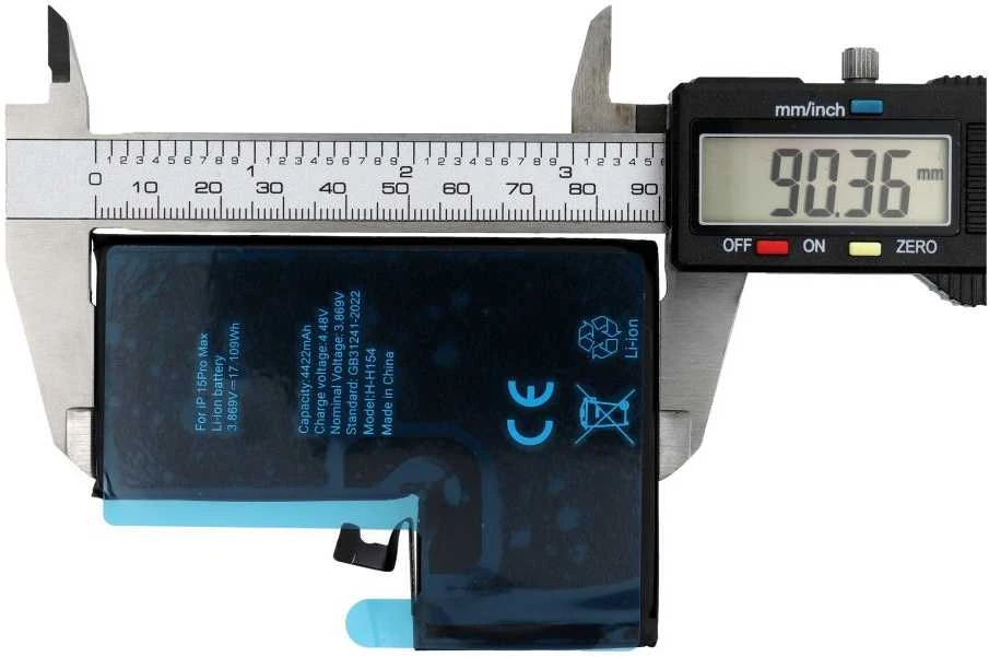 Oem POLIMERINĖ DĖŽUTĖ, skirta IPHONE 15 Pro Max, 4422 mAh, baterija