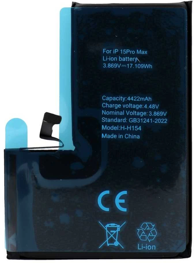 Oem POLIMERINĖ DĖŽUTĖ, skirta IPHONE 15 Pro Max, 4422 mAh, baterija