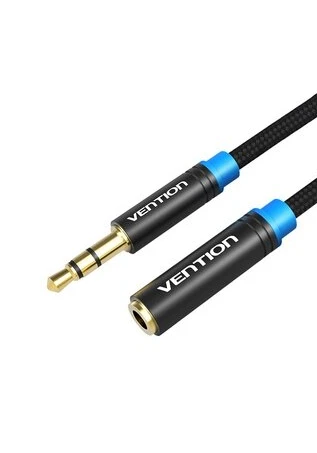 Vention Pintas 3.5 mm garso ilgintuvas 1.5 m ventiliacija VAB-B06-B150-M juoda