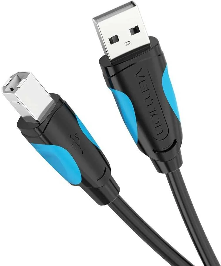 Vention USB 2.0 A kištukinis USB-B kištukinis spausdintuvo kabelis Ventiliacija VAS-A16-B500 5m Juodas PVC