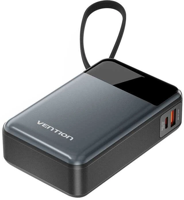 „Vention“ 20000 mAh 65 W išorinė baterija su USB-C laidu