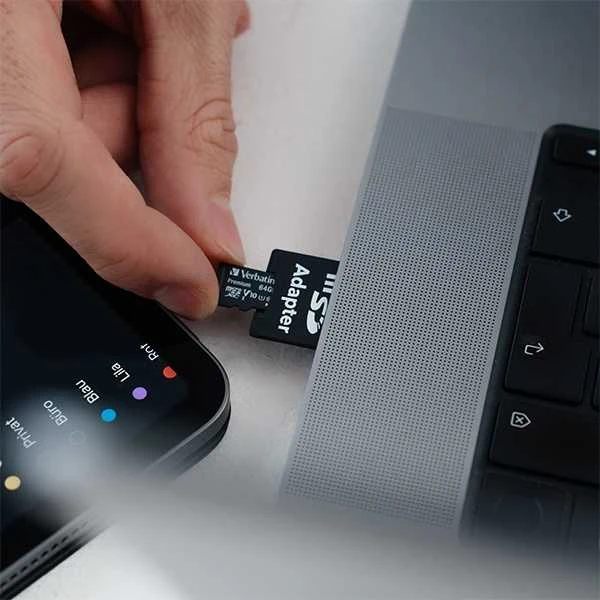 Atminties kortelė Verbatim Micro SDXC 64GB Class 10 su adapteriu