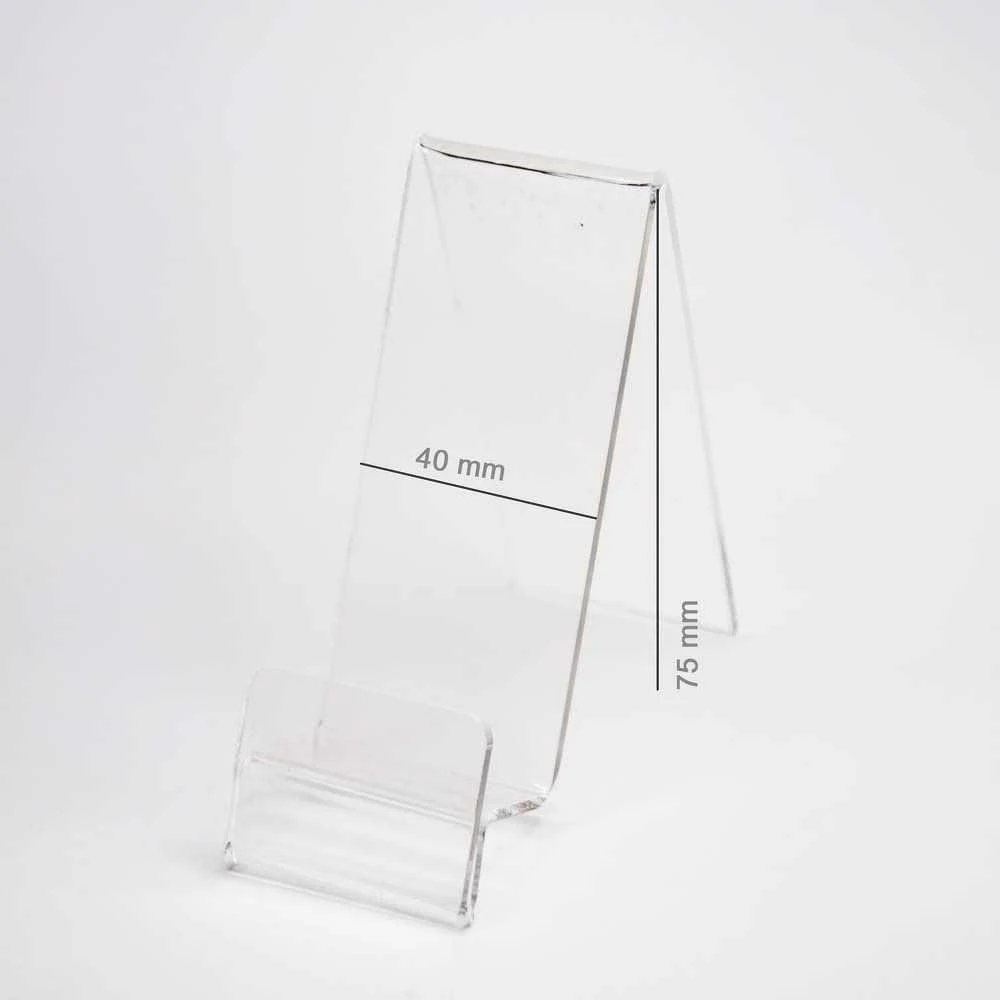Oem Plexi vertikalus laikiklis / telefono stovas su vieta už kainą