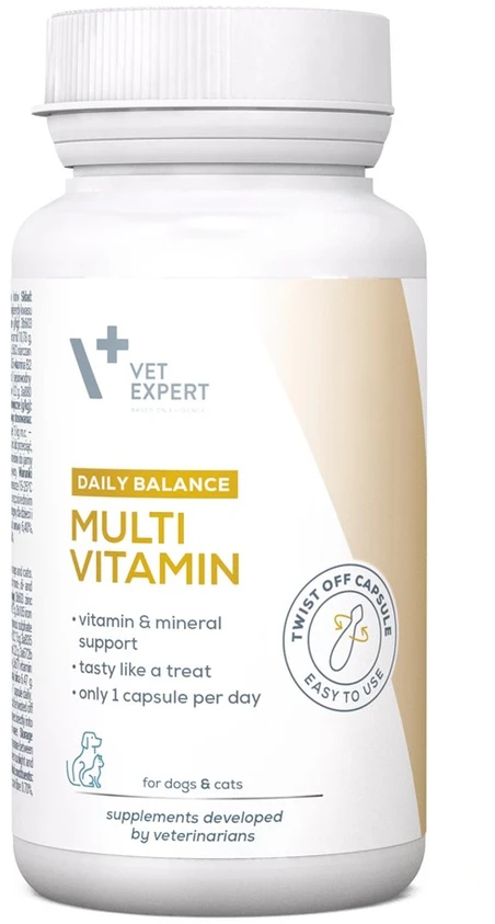 Vetexpert Vitaminai ir papildai - VET EXPERT Multivitaminai šunims ir katėms 30 kapsulių