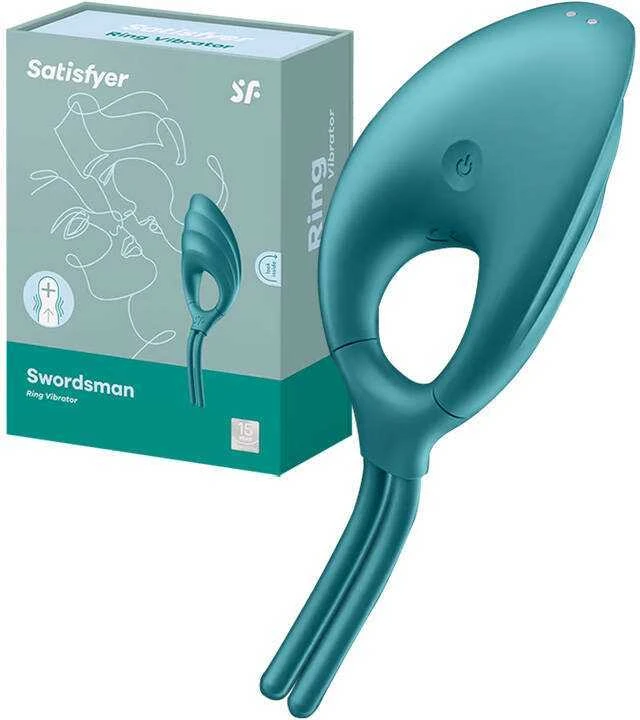 Vibruojantis žiedas Satisfyer Swordsman (žalias)
