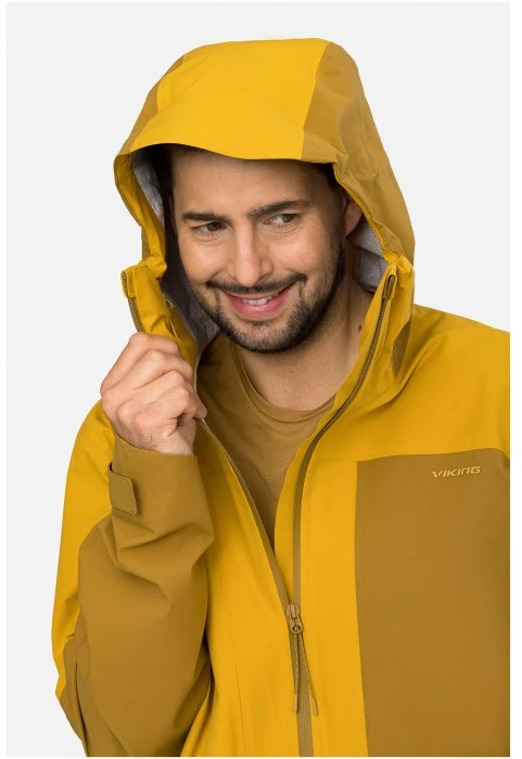 VIKING Numani Man men's jacket, ruda and yellow, dydis M