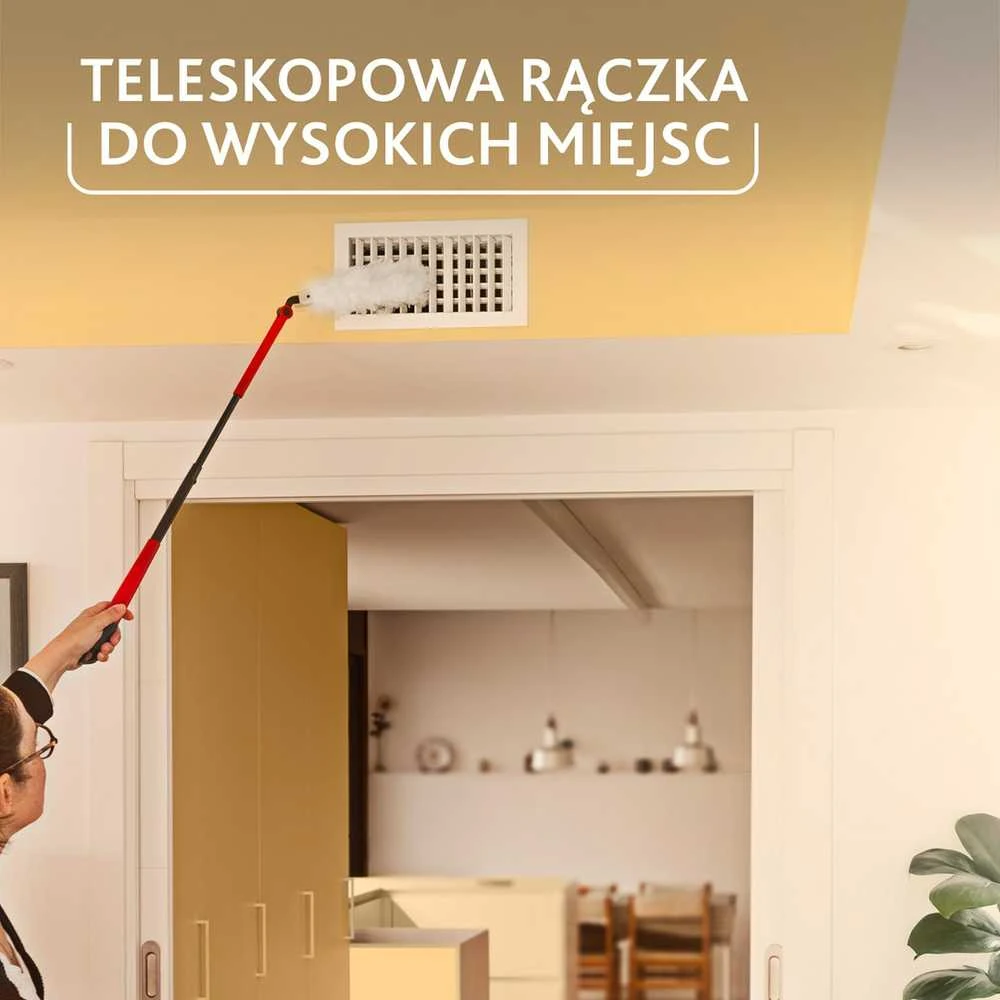 Vileda šiukšlių semtuvėlis su ilga rankena + 1 „Flex&Catch“ papildymo antgalis