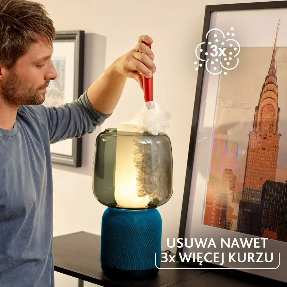 Vileda šiukšlių semtuvėlis su trumpu kotu + 2 „Flex&Catch“ papildymai
