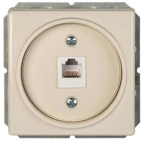 Kompiuterio lizdas VILMA STANDARD ST 150 be rėmelio, 1 vietos (1xRJ45 CAT5E UTP), dramblio kaulo spalvos