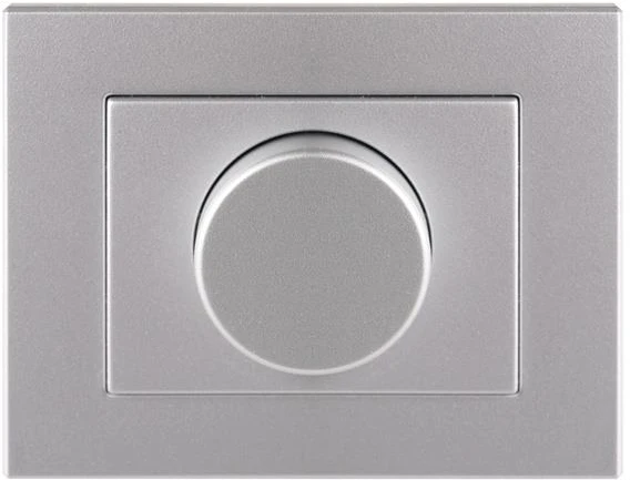 LED lempų (1-100W) šviesos reguliatorius VILMA XP 500 su rėmeliu, metalo spalvos
