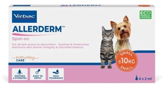VIRBAC Allerderm Spot On – produktas šunims ir katėms – 6x2 ml