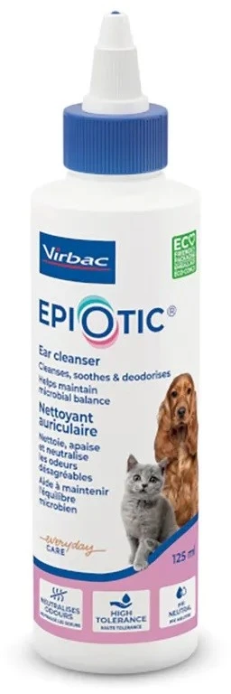 VIRBAC EpiOtic Ear Valiklis - ear care liquid for dogs and cats - 125ml