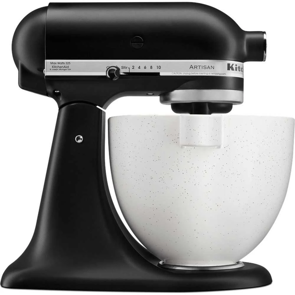 Virtuvinis kombainas KitchenAid Artisan 5KSM125, 4,8 l, Matinės juodos spalvos